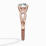 Split Shank Open Gallery Solitaire Ring Engagement Ring