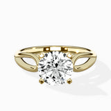 Split Shank Open Gallery Solitaire Ring Engagement Ring