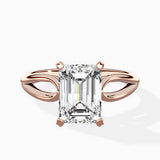 Split Shank Open Gallery Solitaire Ring Engagement Ring