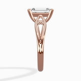 Split Shank Open Gallery Solitaire Ring Engagement Ring