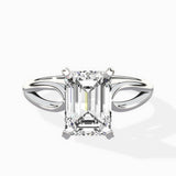 Split Shank Open Gallery Solitaire Ring Engagement Ring