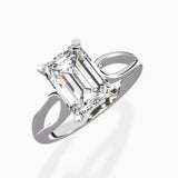 Split Shank Open Gallery Solitaire Ring Engagement Ring
