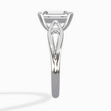 Split Shank Open Gallery Solitaire Ring Engagement Ring
