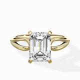 Split Shank Open Gallery Solitaire Ring Engagement Ring