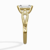 Split Shank Open Gallery Solitaire Ring Engagement Ring