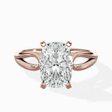 Split Shank Open Gallery Solitaire Ring Engagement Ring