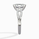 Split Shank Open Gallery Solitaire Ring Engagement Ring