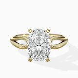 Split Shank Open Gallery Solitaire Ring Engagement Ring