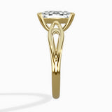 Split Shank Open Gallery Solitaire Ring Engagement Ring