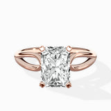 Split Shank Open Gallery Solitaire Ring Engagement Ring