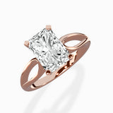 Split Shank Open Gallery Solitaire Ring Engagement Ring