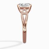 Split Shank Open Gallery Solitaire Ring Engagement Ring