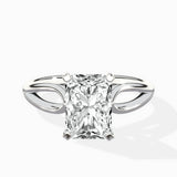 Split Shank Open Gallery Solitaire Ring Engagement Ring