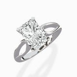 Split Shank Open Gallery Solitaire Ring Engagement Ring