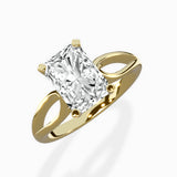 Split Shank Open Gallery Solitaire Ring Engagement Ring