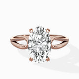 Split Shank Open Gallery Solitaire Ring Engagement Ring