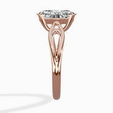 Split Shank Open Gallery Solitaire Ring Engagement Ring