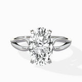 Split Shank Open Gallery Solitaire Ring Engagement Ring