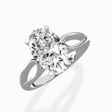 Split Shank Open Gallery Solitaire Ring Engagement Ring
