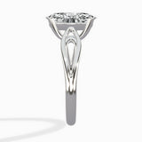 Split Shank Open Gallery Solitaire Ring Engagement Ring