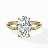 Split Shank Open Gallery Solitaire Ring Engagement Ring