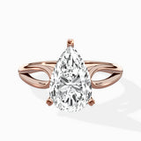 Split Shank Open Gallery Solitaire Ring Engagement Ring
