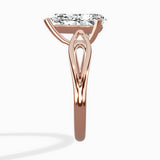 Split Shank Open Gallery Solitaire Ring Engagement Ring