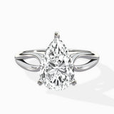 Split Shank Open Gallery Solitaire Ring Engagement Ring