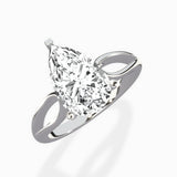 Split Shank Open Gallery Solitaire Ring Engagement Ring