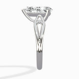 Split Shank Open Gallery Solitaire Ring Engagement Ring