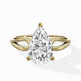 Split Shank Open Gallery Solitaire Ring Engagement Ring