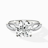 Split Shank Open Gallery Solitaire Ring Engagement Ring