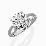 Split Shank Open Gallery Solitaire Ring Engagement Ring