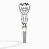 Split Shank Open Gallery Solitaire Ring Engagement Ring
