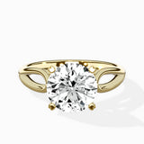 Split Shank Open Gallery Solitaire Ring Engagement Ring