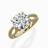 Split Shank Open Gallery Solitaire Ring Engagement Ring