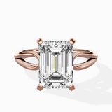 Split Shank Open Gallery Solitaire Ring Engagement Ring