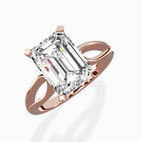 Split Shank Open Gallery Solitaire Ring Engagement Ring