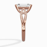 Split Shank Open Gallery Solitaire Ring Engagement Ring