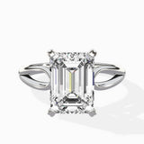 Split Shank Open Gallery Solitaire Ring Engagement Ring