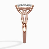 Split Shank Open Gallery Solitaire Ring Engagement Ring