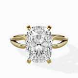 Split Shank Open Gallery Solitaire Ring Engagement Ring