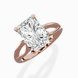 Split Shank Open Gallery Solitaire Ring Engagement Ring
