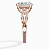 Split Shank Open Gallery Solitaire Ring Engagement Ring