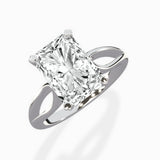 Split Shank Open Gallery Solitaire Ring Engagement Ring