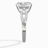Split Shank Open Gallery Solitaire Ring Engagement Ring
