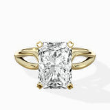 Split Shank Open Gallery Solitaire Ring Engagement Ring