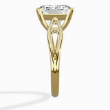 Split Shank Open Gallery Solitaire Ring Engagement Ring