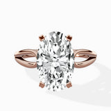 Split Shank Open Gallery Solitaire Ring Engagement Ring