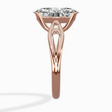 Split Shank Open Gallery Solitaire Ring Engagement Ring